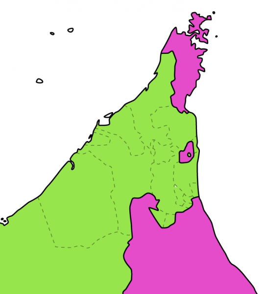 オマーンとUAEの地図