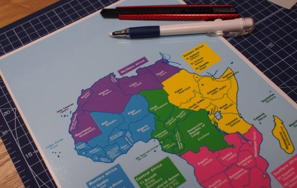 アフリカの地図パズル